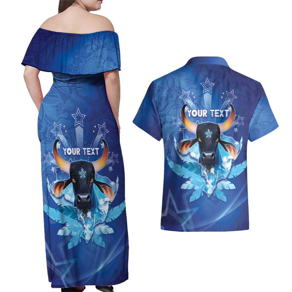 Personalized Boi Caprichoso Couples Matching Off Shoulder Maxi Dress and Hawaiian Shirt Brazil Folklore Festival - Wonder Print Shop