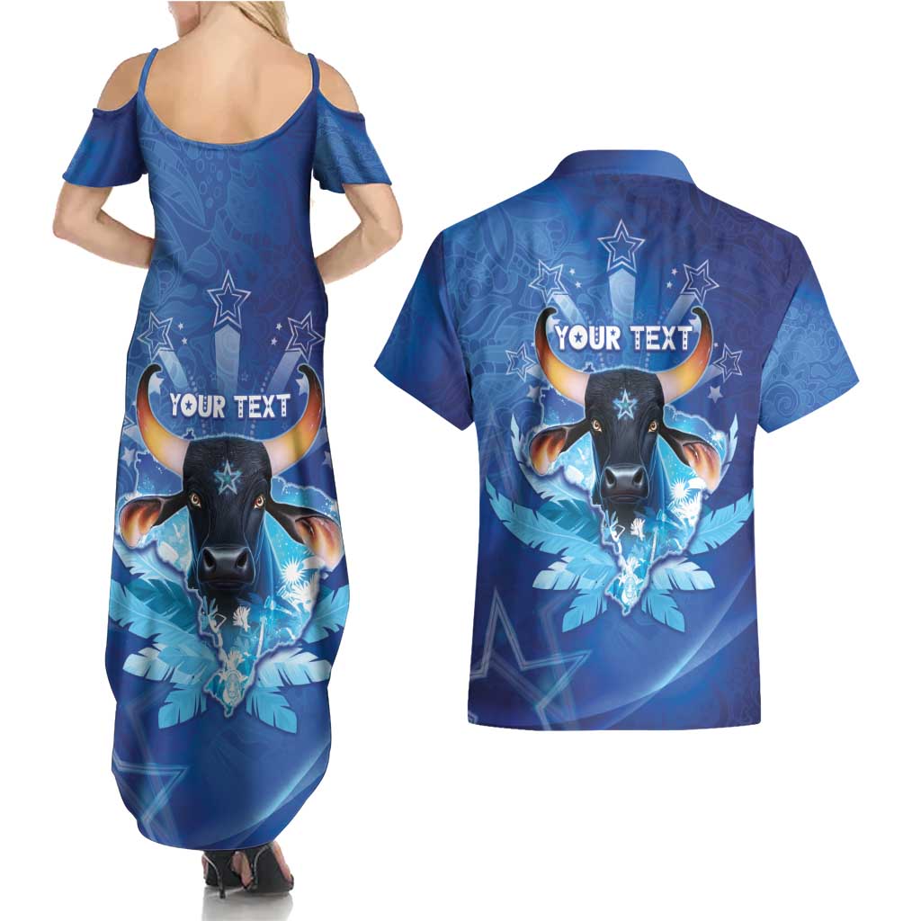 Personalized Boi Caprichoso Couples Matching Summer Maxi Dress and Hawaiian Shirt Brazil Folklore Festival - Wonder Print Shop