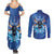 Personalized Boi Caprichoso Couples Matching Summer Maxi Dress and Long Sleeve Button Shirt Brazil Folklore Festival - Wonder Print Shop