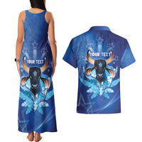Personalized Boi Caprichoso Couples Matching Tank Maxi Dress and Hawaiian Shirt Brazil Folklore Festival - Wonder Print Shop