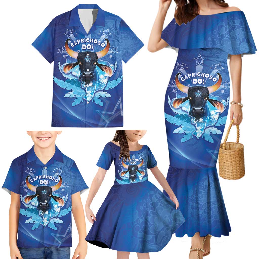 Personalized Boi Caprichoso Family Matching Mermaid Dress and Hawaiian Shirt Brazil Folklore Festival - Wonder Print Shop