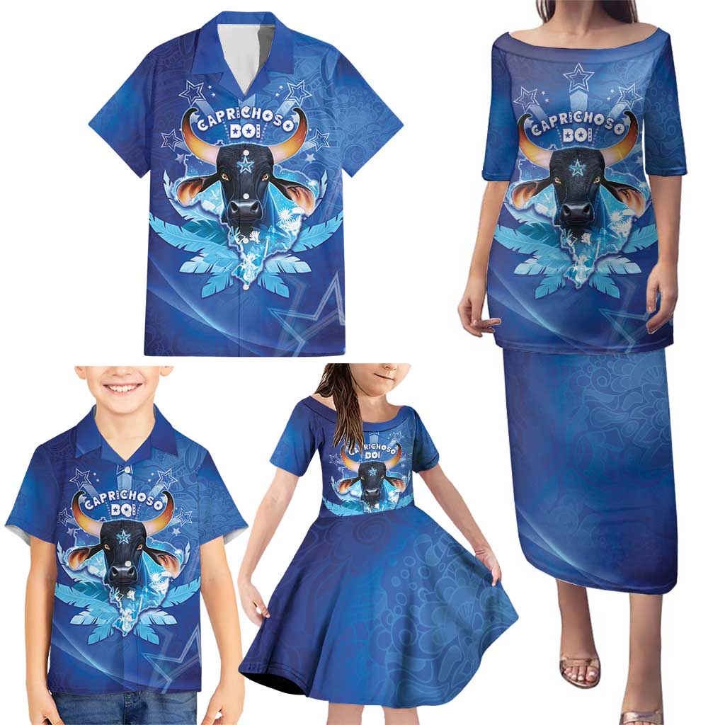 Personalized Boi Caprichoso Family Matching Puletasi and Hawaiian Shirt Brazil Folklore Festival - Wonder Print Shop