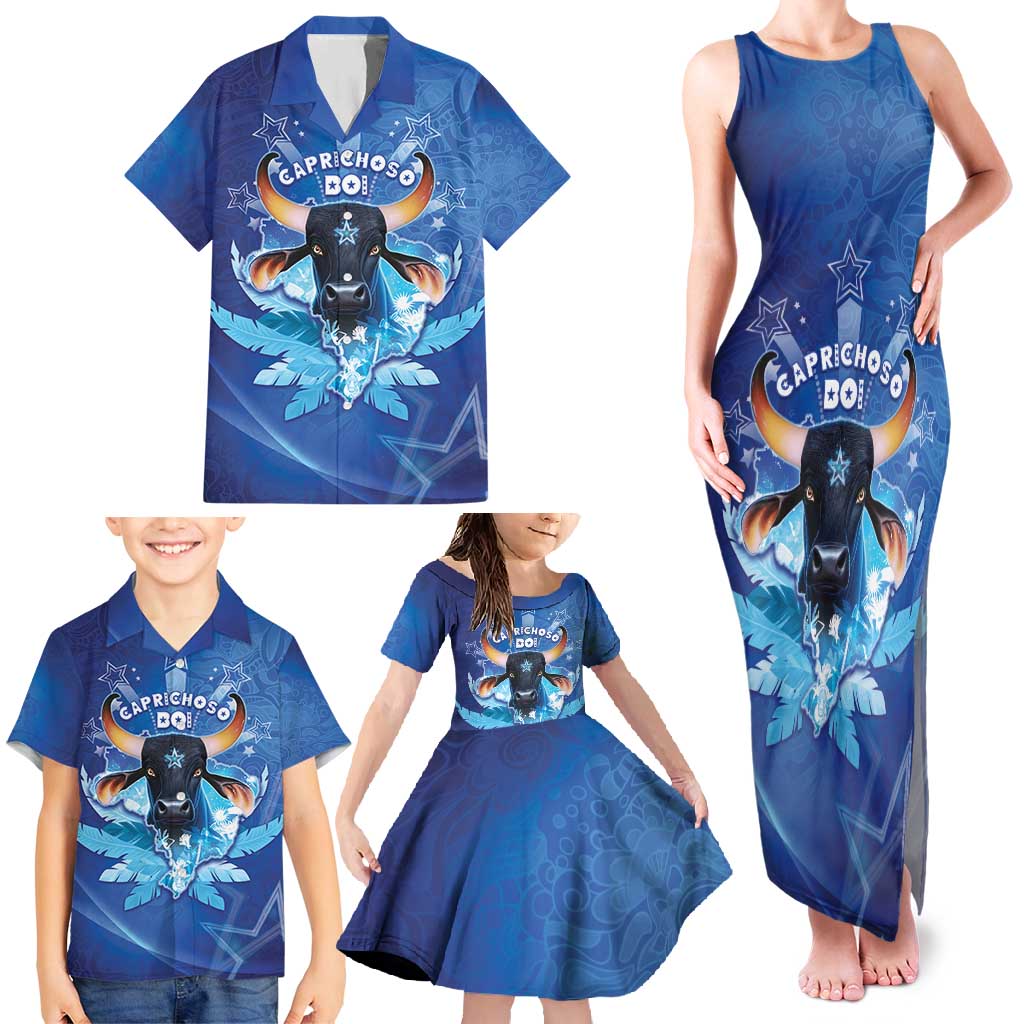 Personalized Boi Caprichoso Family Matching Tank Maxi Dress and Hawaiian Shirt Brazil Folklore Festival - Wonder Print Shop