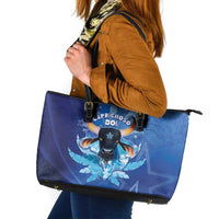 Boi Caprichoso Leather Tote Bag Brazil Folklore Festival - Wonder Print Shop
