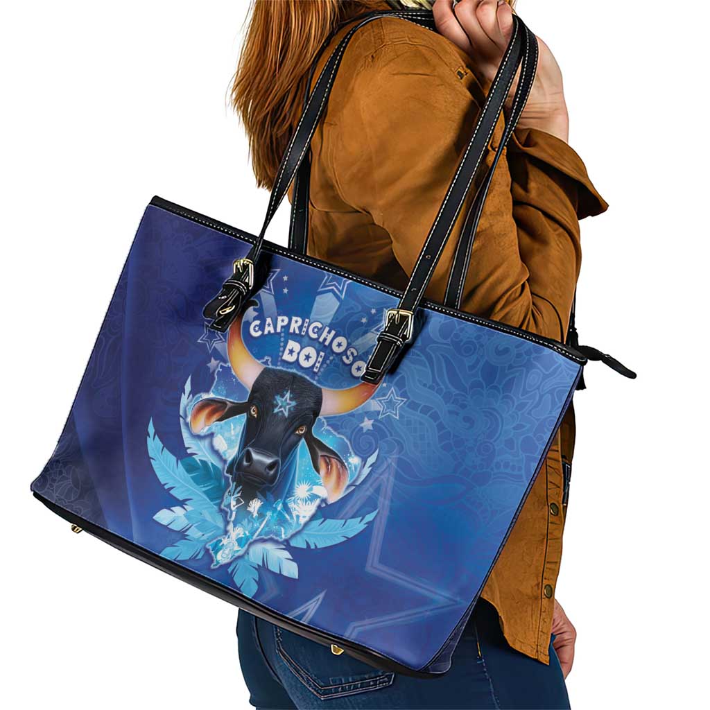 Boi Caprichoso Leather Tote Bag Brazil Folklore Festival - Wonder Print Shop