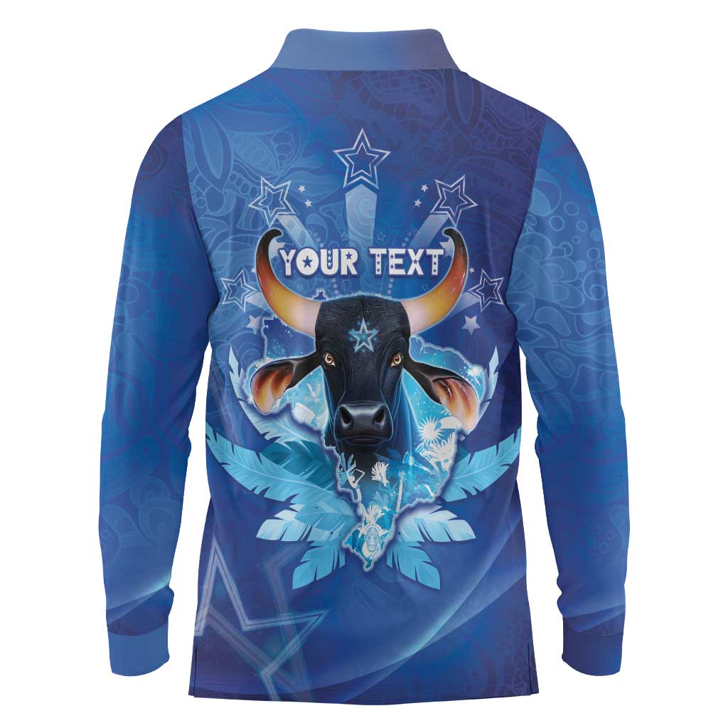 Personalized Boi Caprichoso Long Sleeve Polo Shirt Brazil Folklore Festival - Wonder Print Shop