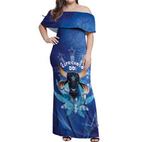 Personalized Boi Caprichoso Off Shoulder Maxi Dress Brazil Folklore Festival - Wonder Print Shop