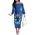 Personalized Boi Caprichoso Off The Shoulder Long Sleeve Dress Brazil Folklore Festival - Wonder Print Shop