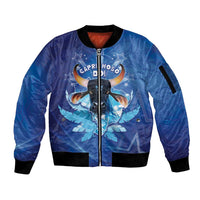 Personalized Boi Caprichoso Sleeve Zip Bomber Jacket Brazil Folklore Festival - Wonder Print Shop