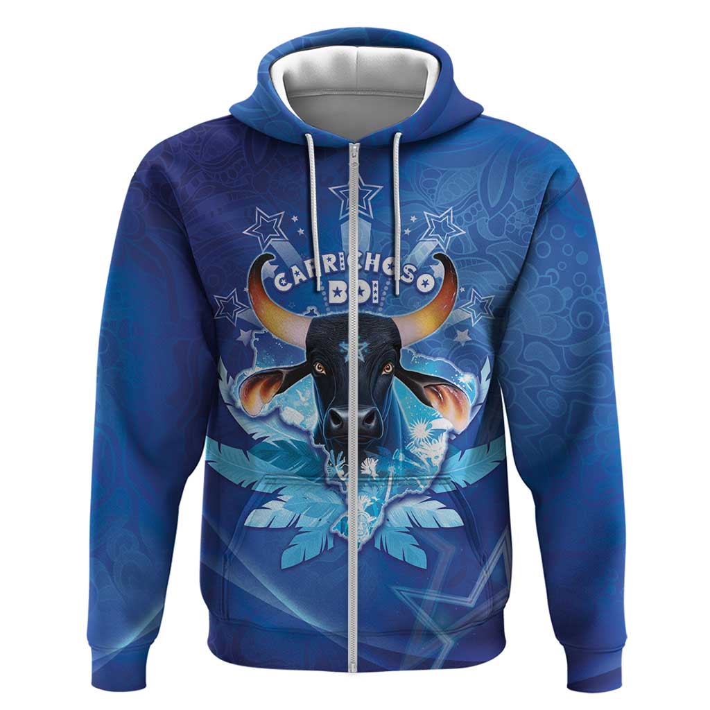 Personalized Boi Caprichoso Zip Hoodie Brazil Folklore Festival - Wonder Print Shop