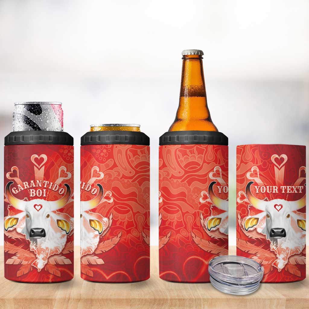 Personalized Boi Garantido 4 in 1 Can Cooler Tumbler Brazil Folklore Festival - Wonder Print Shop