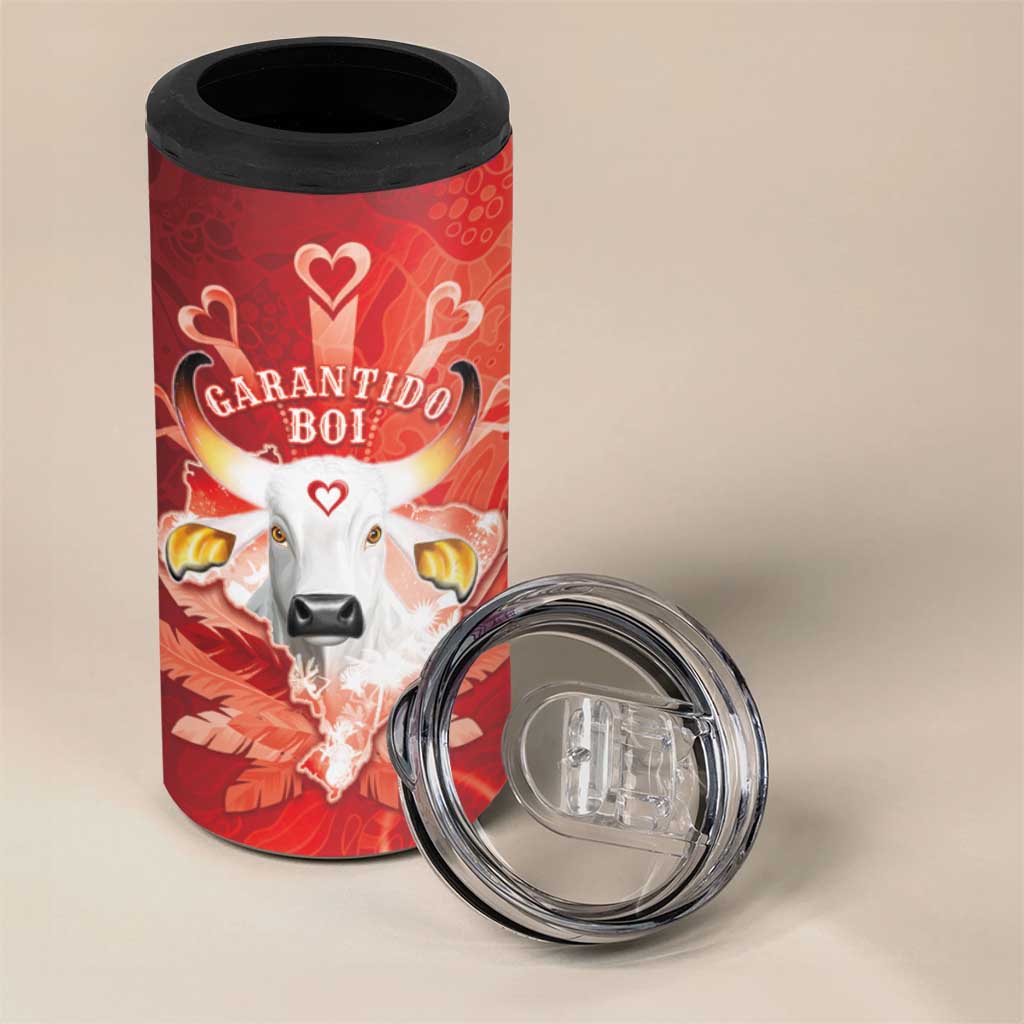 Personalized Boi Garantido 4 in 1 Can Cooler Tumbler Brazil Folklore Festival - Wonder Print Shop