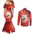 Personalized Boi Garantido Couples Matching Mermaid Dress and Long Sleeve Button Shirt Brazil Folklore Festival - Wonder Print Shop