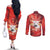 Personalized Boi Garantido Couples Matching Off The Shoulder Long Sleeve Dress and Long Sleeve Button Shirt Brazil Folklore Festival - Wonder Print Shop