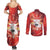 Personalized Boi Garantido Couples Matching Summer Maxi Dress and Long Sleeve Button Shirt Brazil Folklore Festival - Wonder Print Shop