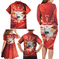 Personalized Boi Garantido Family Matching Long Sleeve Bodycon Dress and Hawaiian Shirt Brazil Folklore Festival - Wonder Print Shop