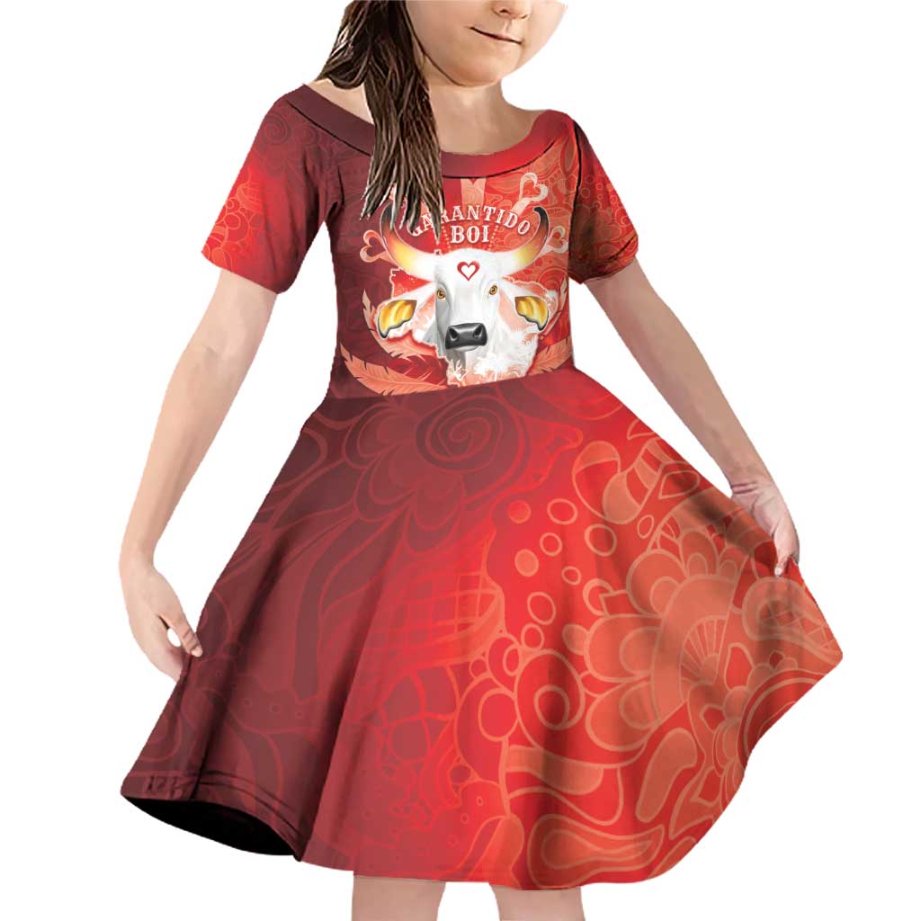 Personalized Boi Garantido Family Matching Off Shoulder Short Dress and Hawaiian Shirt Brazil Folklore Festival - Wonder Print Shop