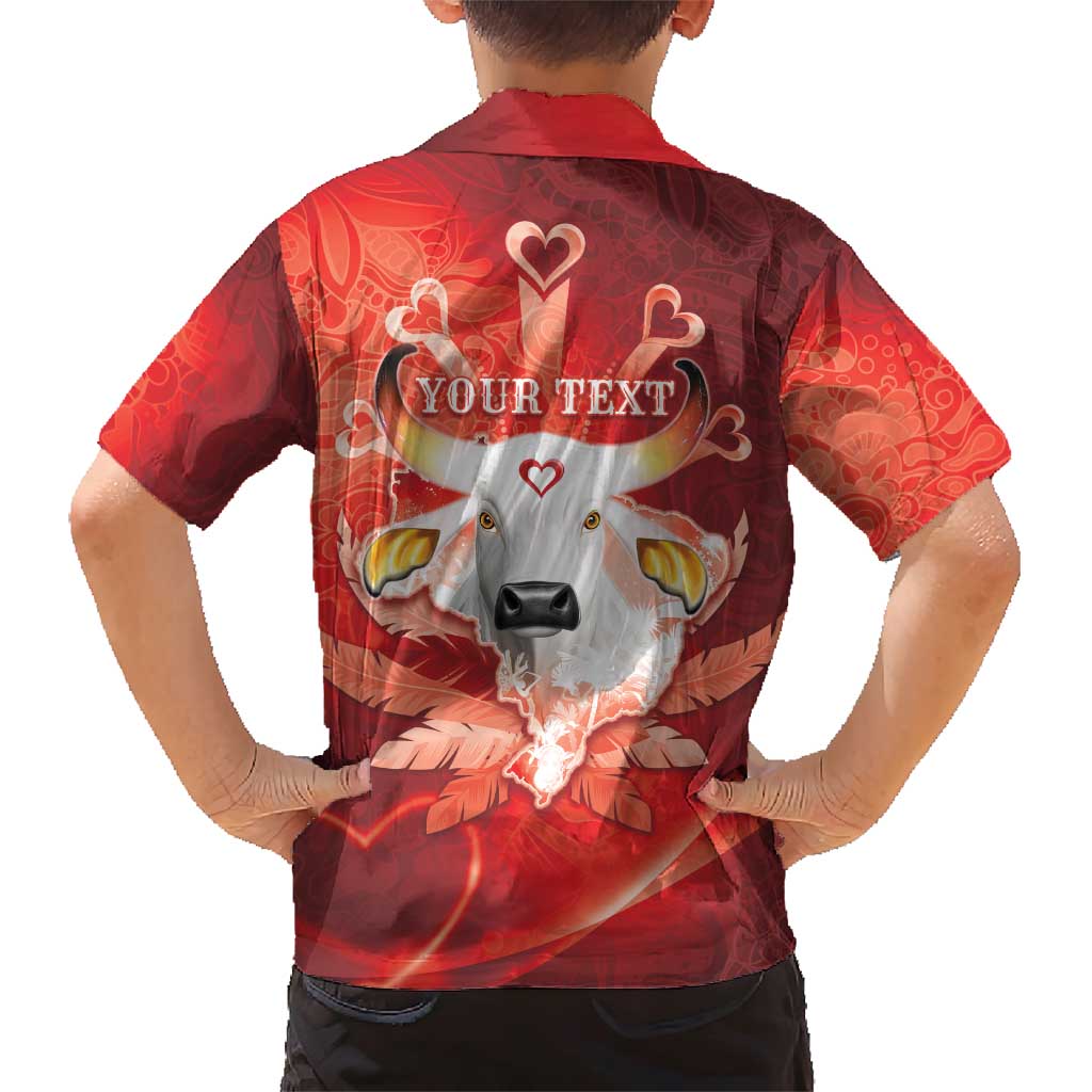 Personalized Boi Garantido Family Matching Short Sleeve Bodycon Dress and Hawaiian Shirt Brazil Folklore Festival - Wonder Print Shop