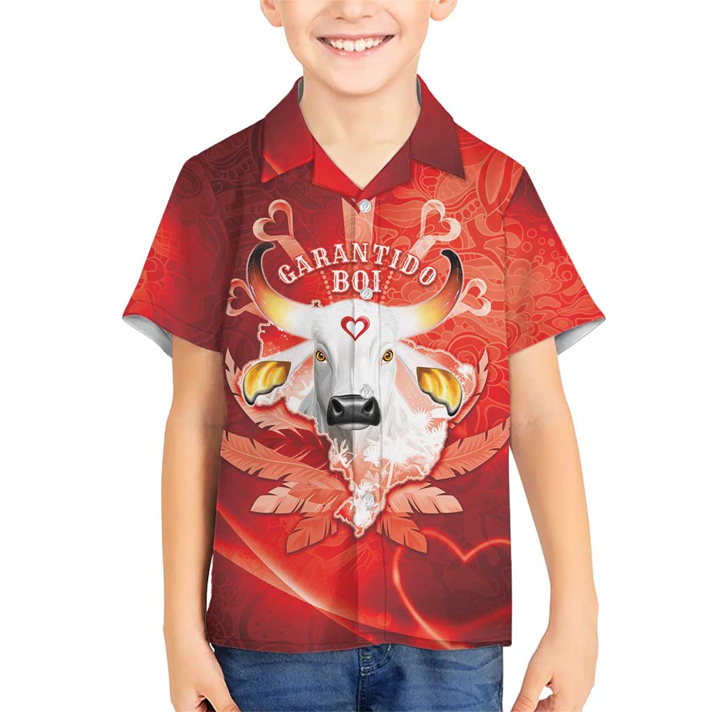 Personalized Boi Garantido Family Matching Short Sleeve Bodycon Dress and Hawaiian Shirt Brazil Folklore Festival - Wonder Print Shop