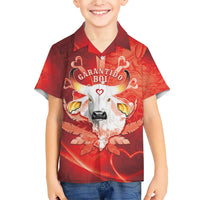 Personalized Boi Garantido Family Matching Short Sleeve Bodycon Dress and Hawaiian Shirt Brazil Folklore Festival - Wonder Print Shop