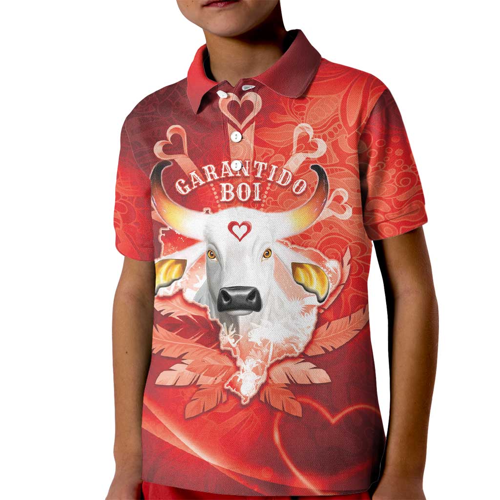Personalized Boi Garantido Kid Polo Shirt Brazil Folklore Festival - Wonder Print Shop