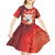 Personalized Boi Garantido Kid Short Sleeve Dress Brazil Folklore Festival - Wonder Print Shop