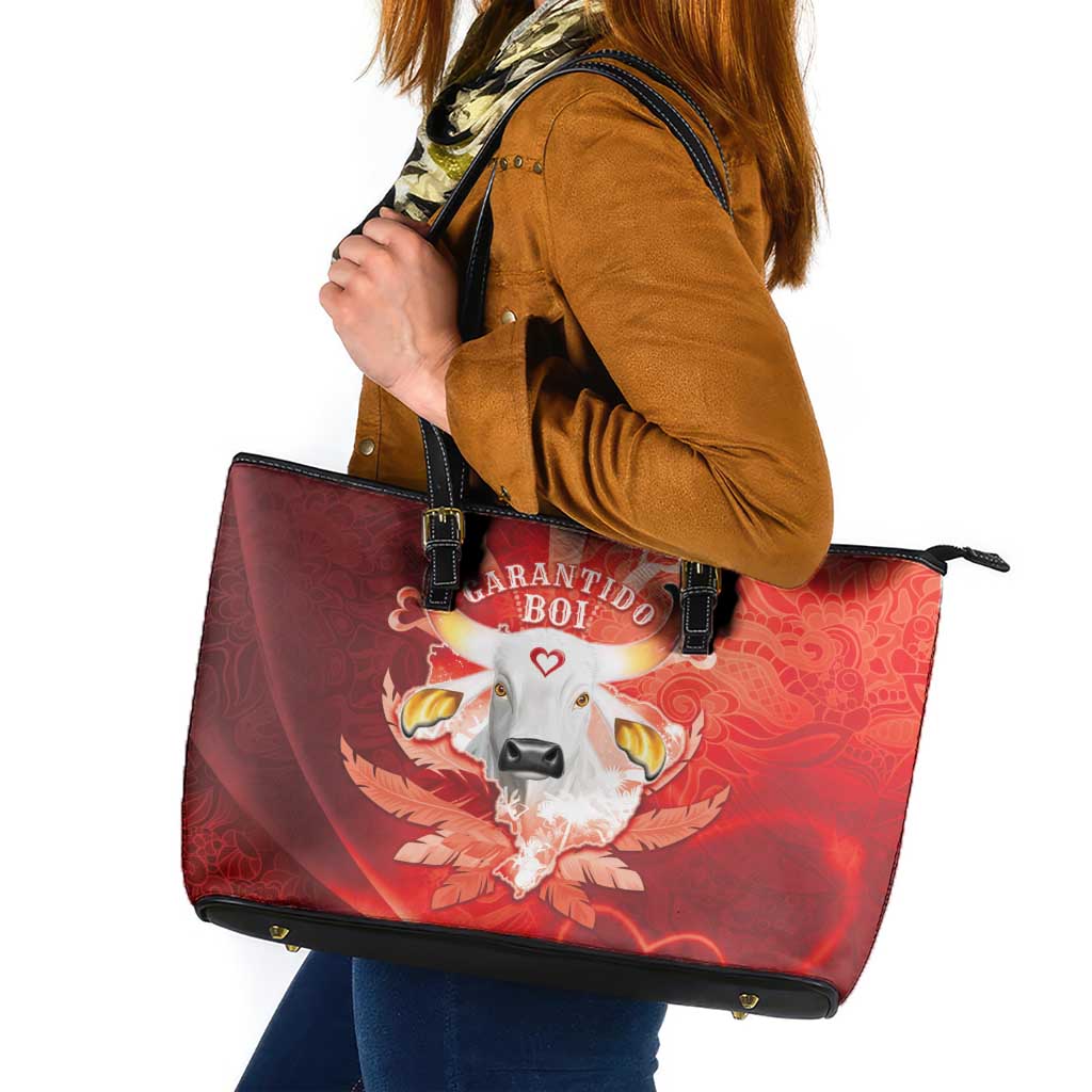 Boi Garantido Leather Tote Bag Brazil Folklore Festival - Wonder Print Shop