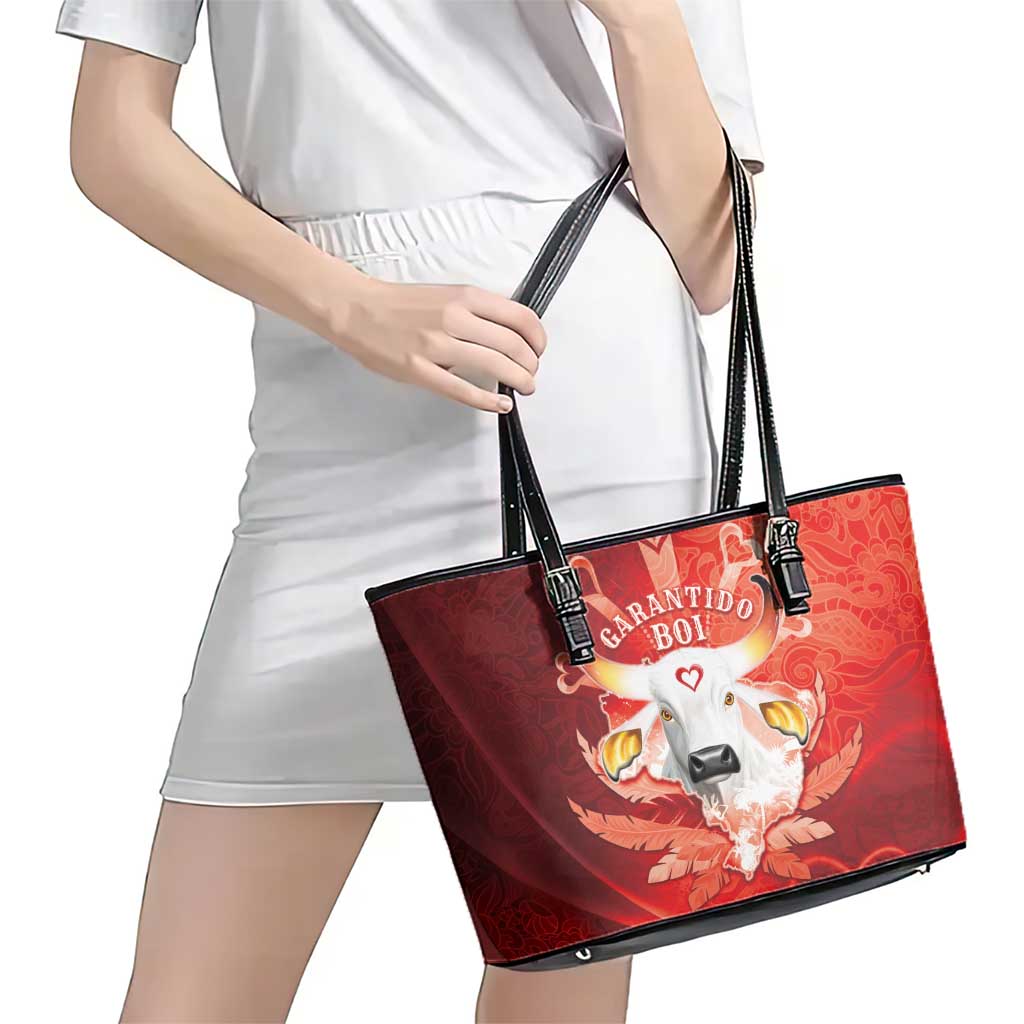 Boi Garantido Leather Tote Bag Brazil Folklore Festival - Wonder Print Shop