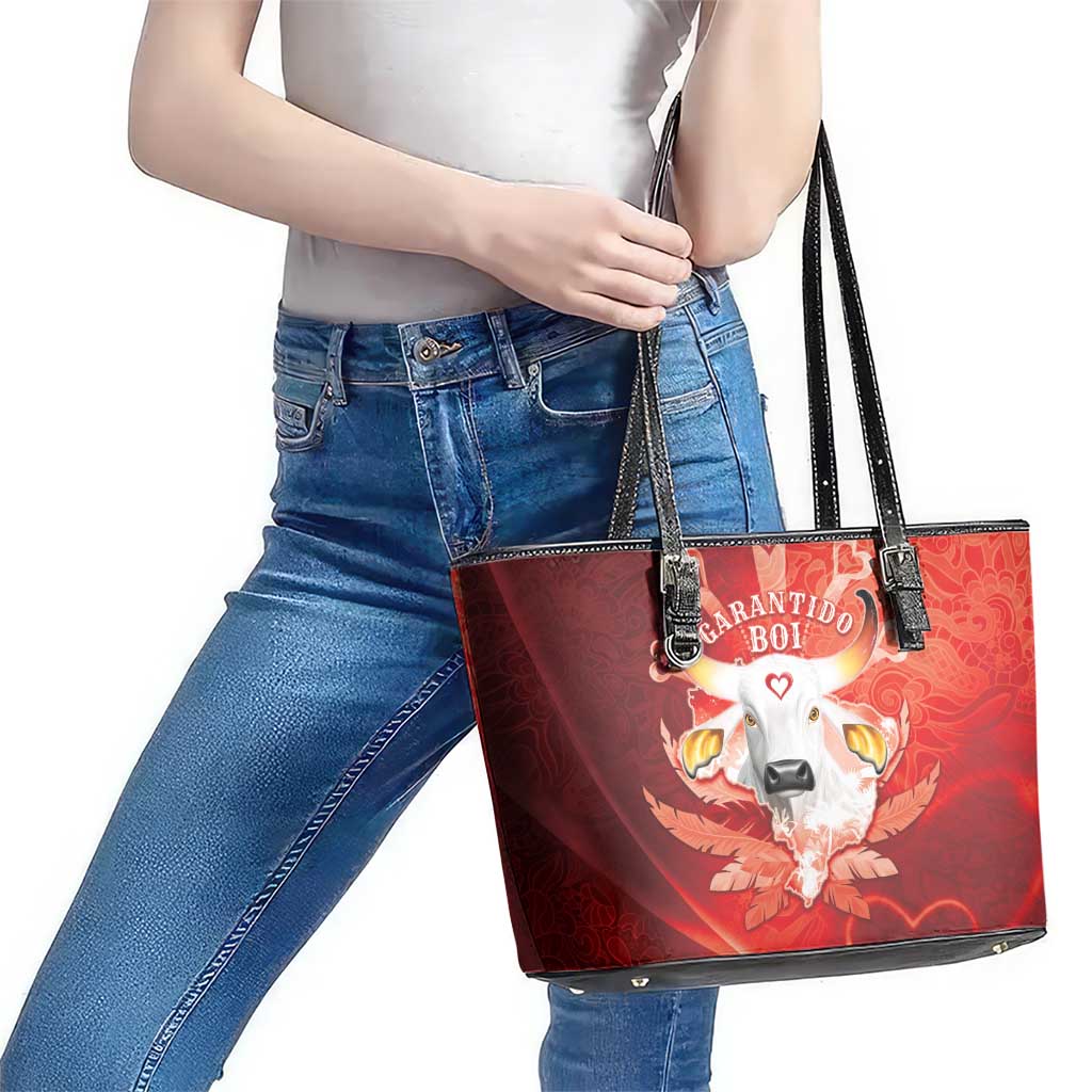 Boi Garantido Leather Tote Bag Brazil Folklore Festival - Wonder Print Shop