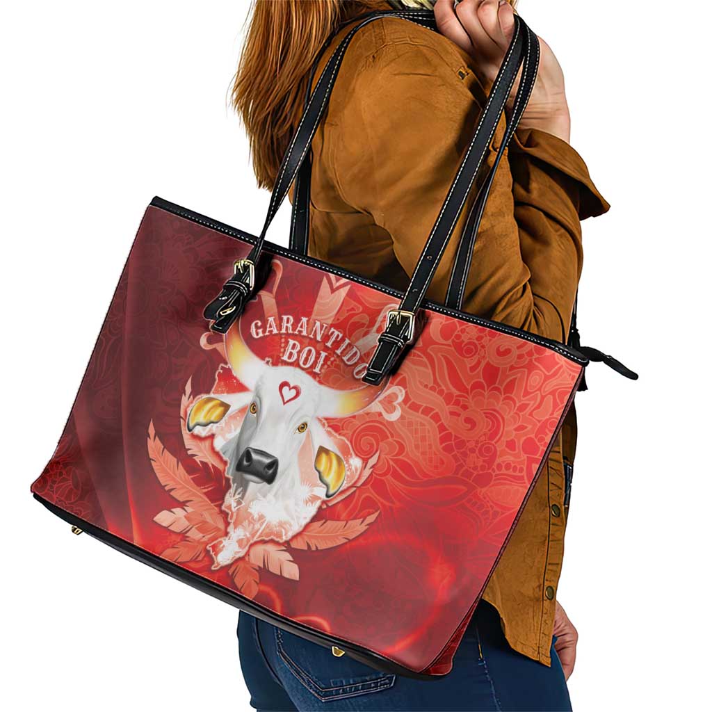 Boi Garantido Leather Tote Bag Brazil Folklore Festival - Wonder Print Shop