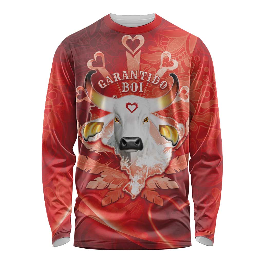 Personalized Boi Garantido Long Sleeve Shirt Brazil Folklore Festival - Wonder Print Shop