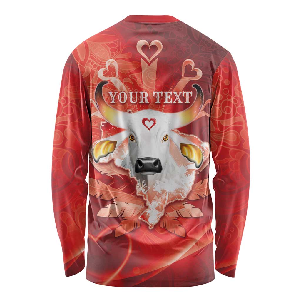 Personalized Boi Garantido Long Sleeve Shirt Brazil Folklore Festival - Wonder Print Shop
