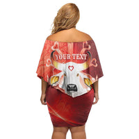 Personalized Boi Garantido Off Shoulder Short Dress Brazil Folklore Festival - Wonder Print Shop