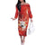 Personalized Boi Garantido Off The Shoulder Long Sleeve Dress Brazil Folklore Festival - Wonder Print Shop