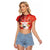 Personalized Boi Garantido Raglan Cropped T Shirt Brazil Folklore Festival - Wonder Print Shop