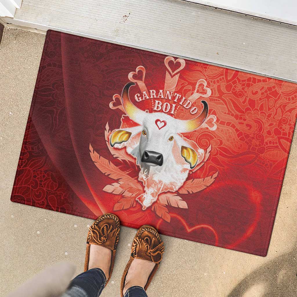 Boi Garantido Rubber Doormat Brazil Folklore Festival - Wonder Print Shop