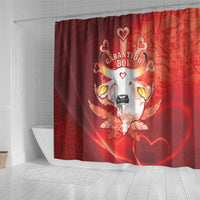 Boi Garantido Shower Curtain Brazil Folklore Festival - Wonder Print Shop