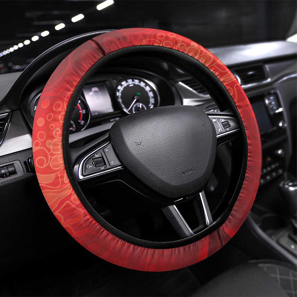 Boi Garantido Steering Wheel Cover Brazil Folklore Festival - Wonder Print Shop