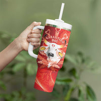 Personalized Boi Garantido Tumbler With Handle Brazil Folklore Festival - Wonder Print Shop