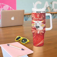 Personalized Boi Garantido Tumbler With Handle Brazil Folklore Festival - Wonder Print Shop