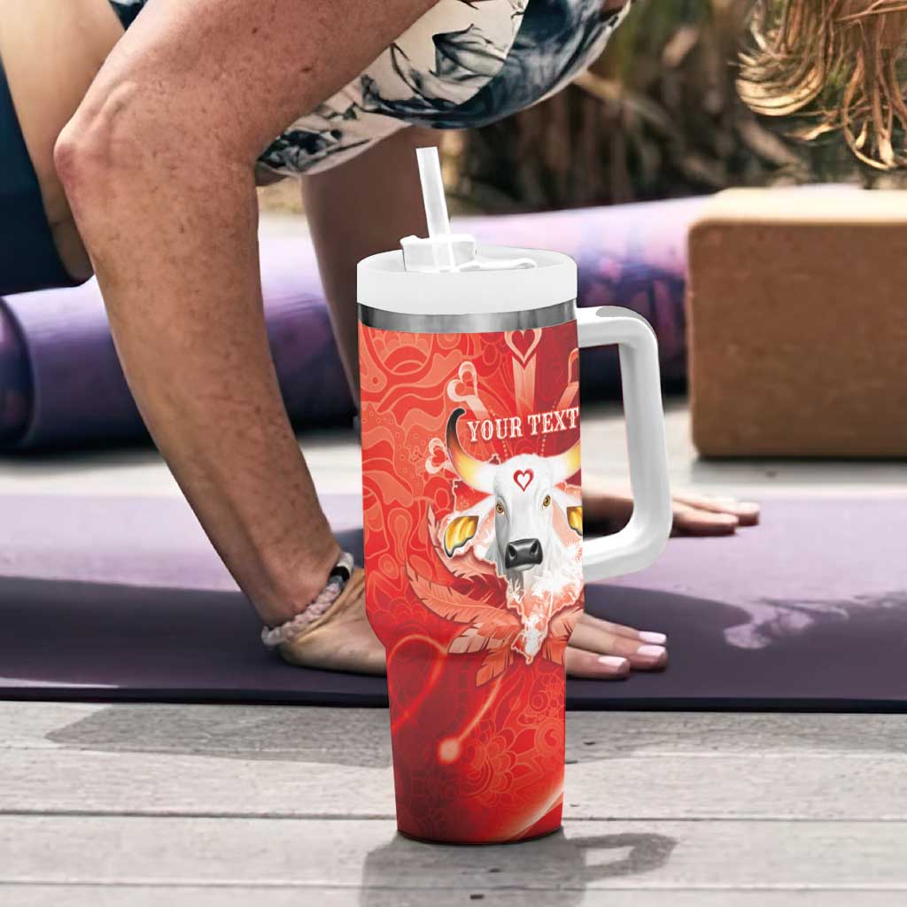 Personalized Boi Garantido Tumbler With Handle Brazil Folklore Festival - Wonder Print Shop