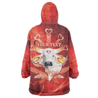 Personalized Boi Garantido Wearable Blanket Hoodie Brazil Folklore Festival - Wonder Print Shop