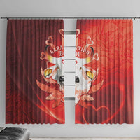 Boi Garantido Window Curtain Brazil Folklore Festival - Wonder Print Shop