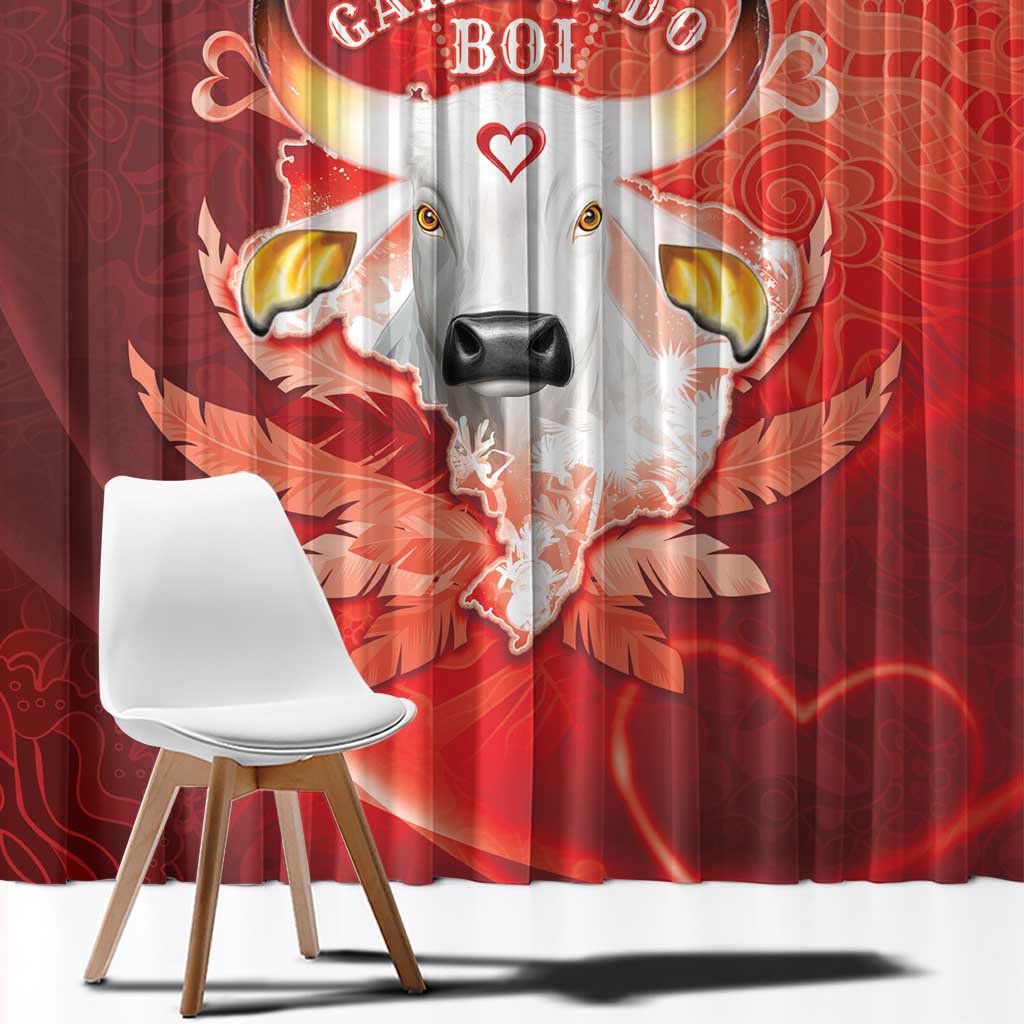 Boi Garantido Window Curtain Brazil Folklore Festival - Wonder Print Shop