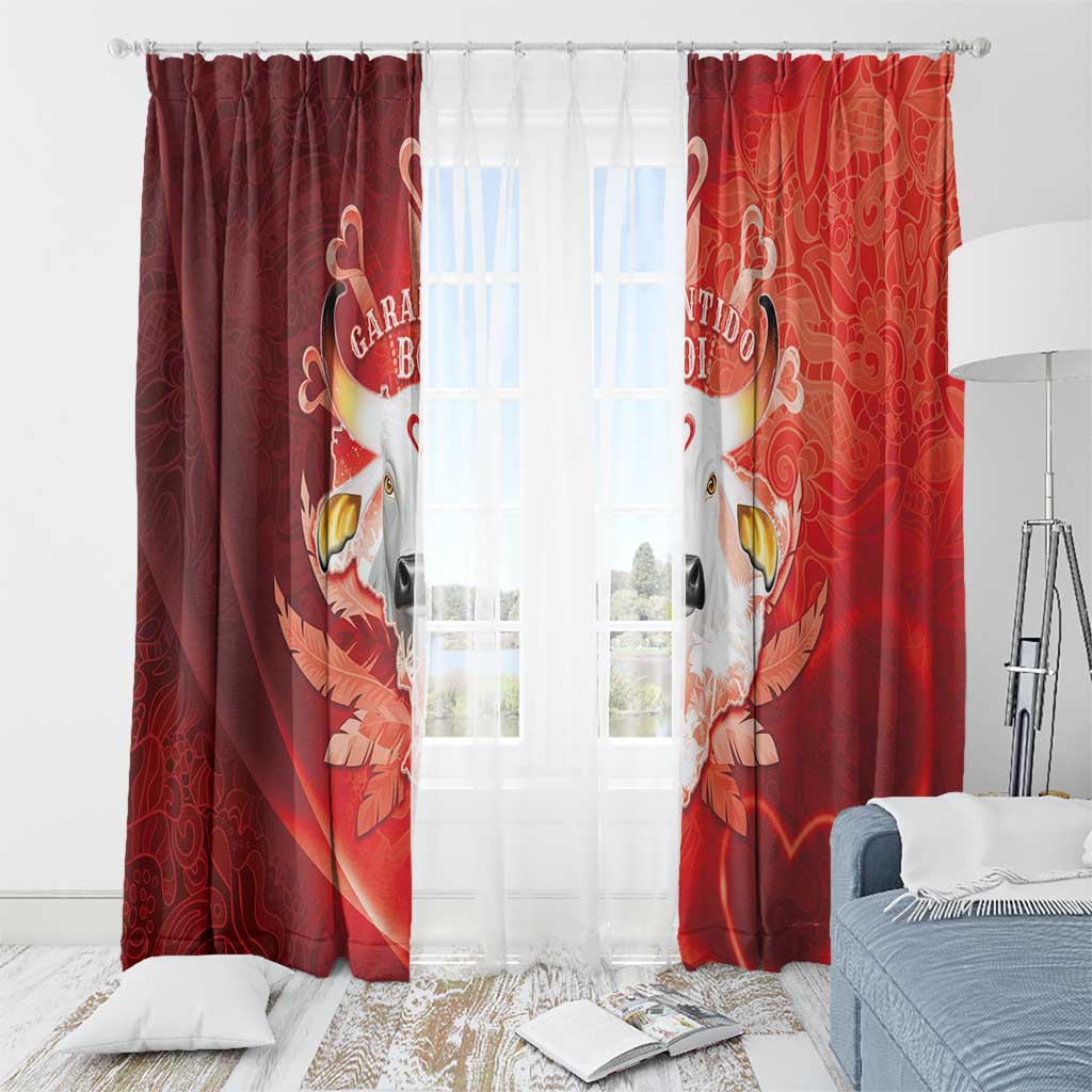 Boi Garantido Window Curtain Brazil Folklore Festival - Wonder Print Shop
