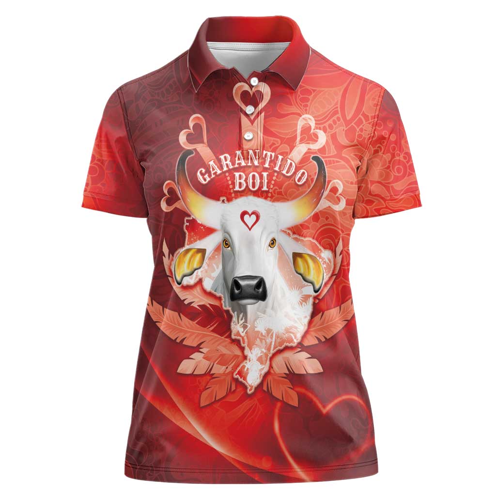 Personalized Boi Garantido Women Polo Shirt Brazil Folklore Festival - Wonder Print Shop