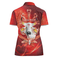 Personalized Boi Garantido Women Polo Shirt Brazil Folklore Festival - Wonder Print Shop