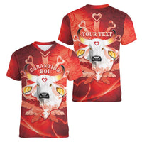 Personalized Boi Garantido Women V-Neck T-Shirt Brazil Folklore Festival - Wonder Print Shop
