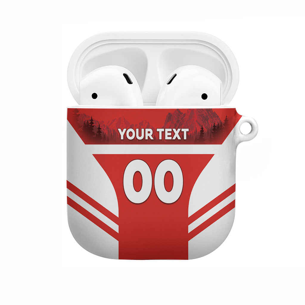 Custom Switzerland Football 2026 AirPods Case Swiss Alps Special Style