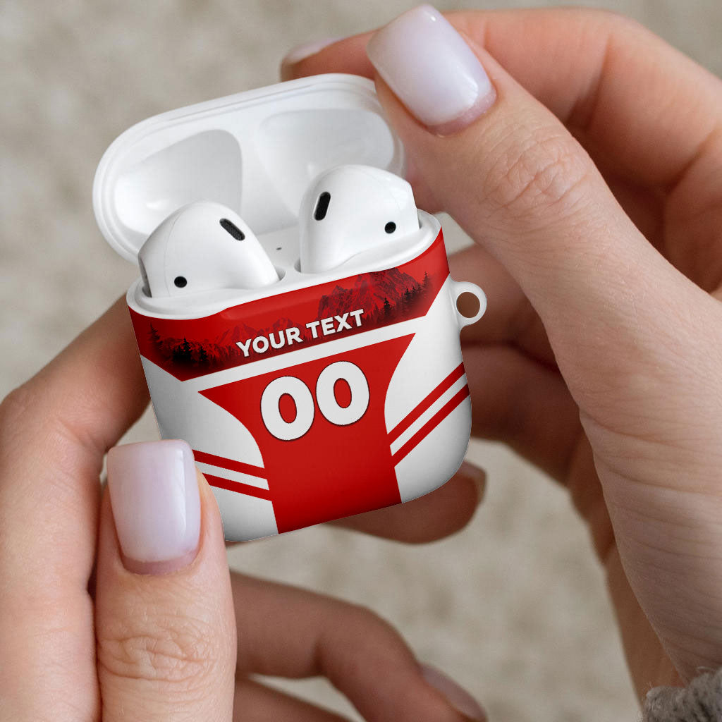 Custom Switzerland Football 2026 AirPods Case Swiss Alps Special Style
